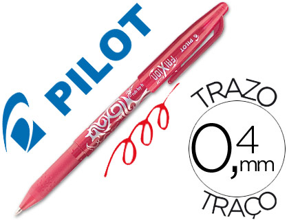 Bolígrafo Pilot Frixion borrable tinta roja